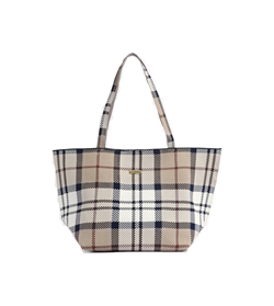 Borsa tote large layla rosewood tartan